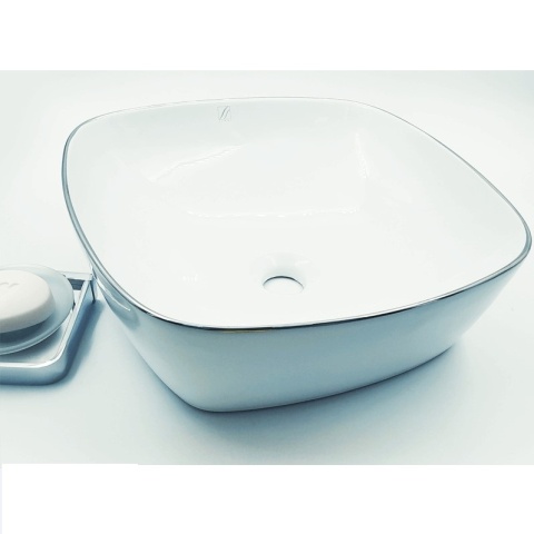 LAVABO NADGRADNI NA RAVNU PLOČU SKB/S 01 405X405 HROM RUB - LINNI